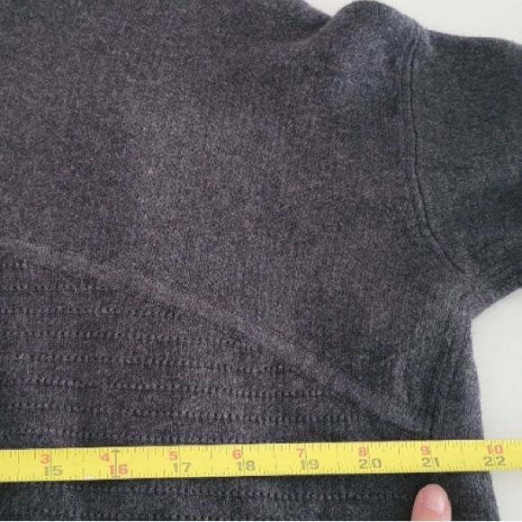 LULULEMON Still Lotus Wrap (reversible) Black & Gray Open Cardigan Sweater - Picture 6 of 8